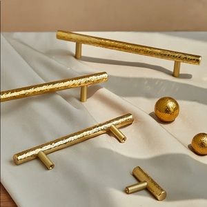 Hammered Brass Knobs NEW IN BOX